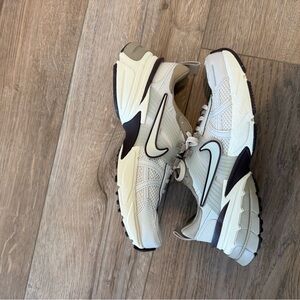 Nike V2K Run Trainers in Beige